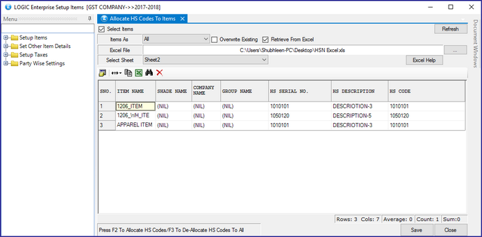 retrieve from excel.zoom65